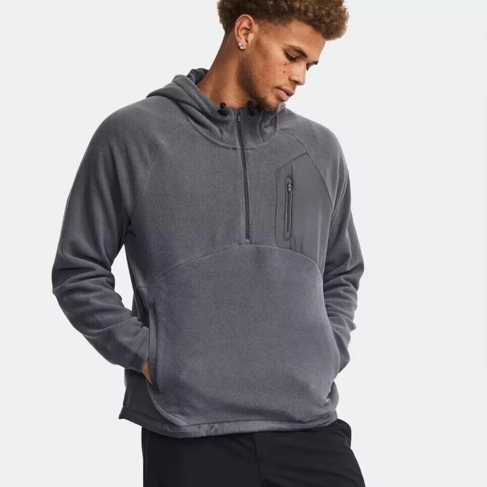 Under Armour Men's Gray Fleece Hoodie